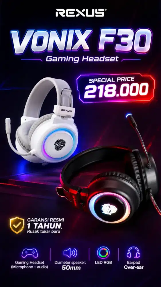 Headset rexus vonix f80