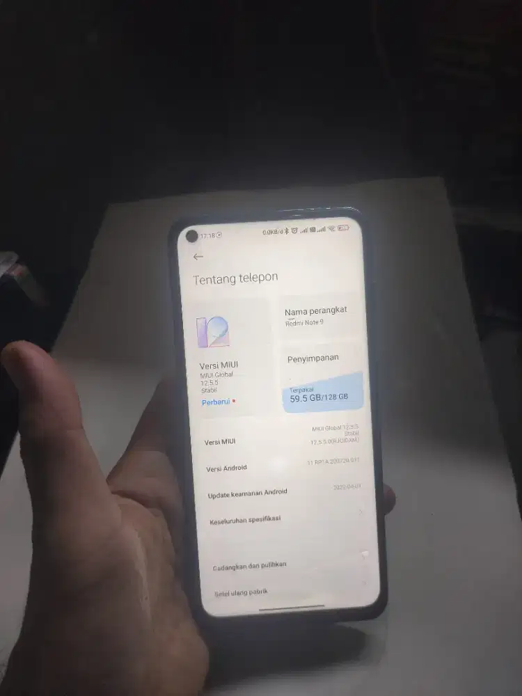 REDMI NOTE 9 6/128
