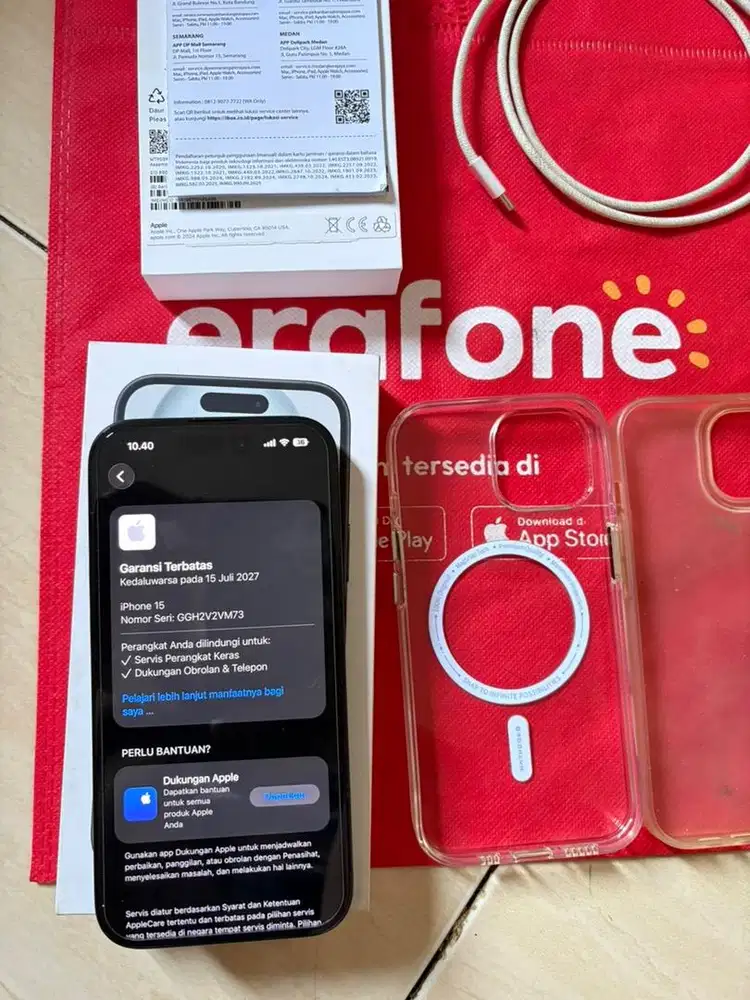 Iphone 15 basic 128gb garansi remsi on