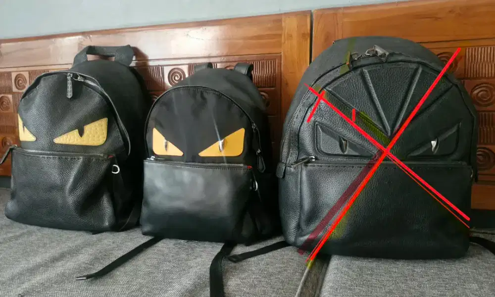 Koleksi pribadi, ransel fendi Harga, detail gambar chat aja  Authentic