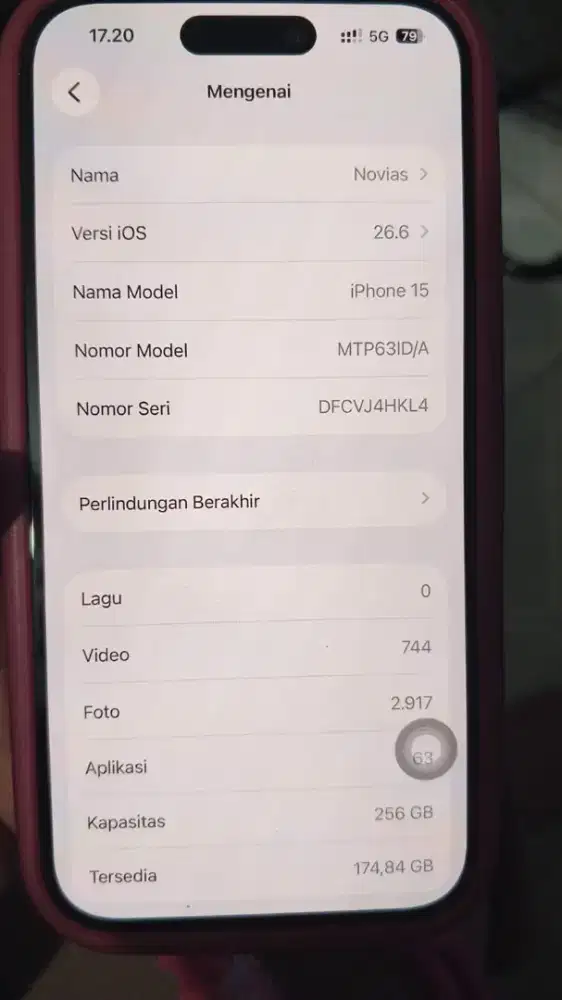 iPhone 15 ex iBox 256gb