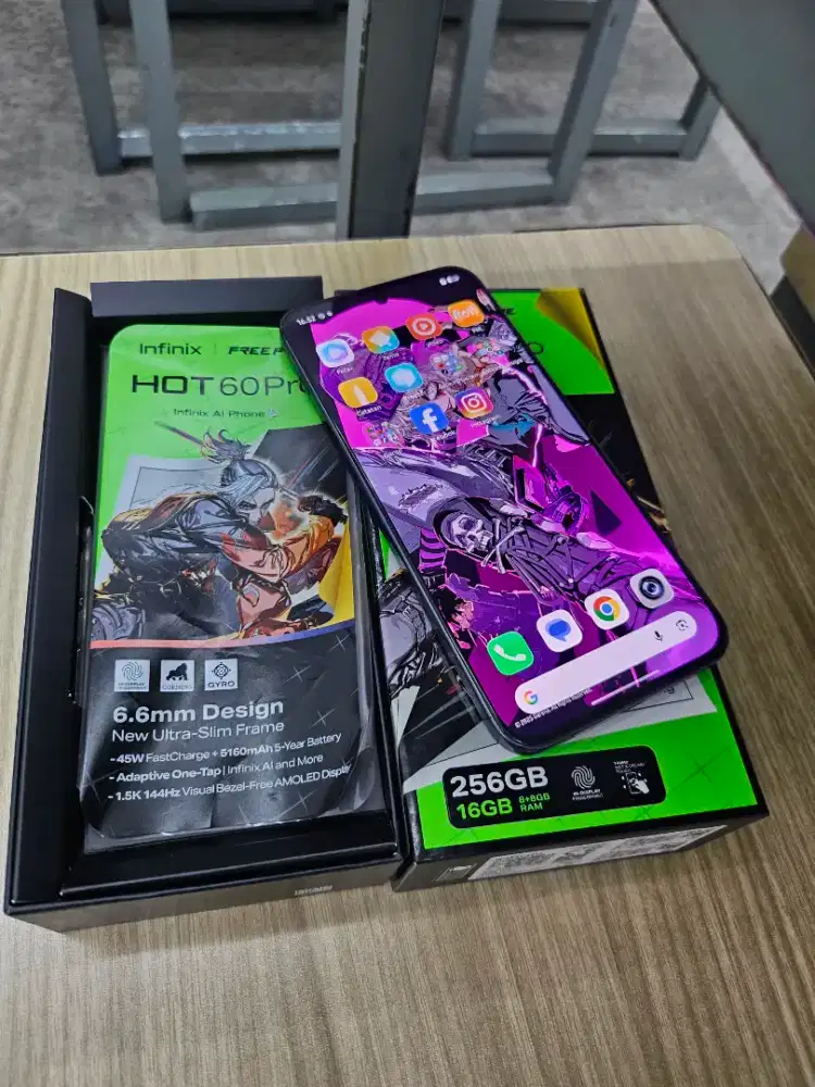 hote 60pro 8/256 gb fullset