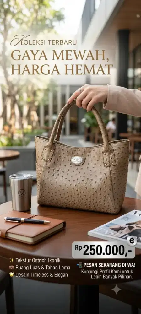 Tas tote kulit burung