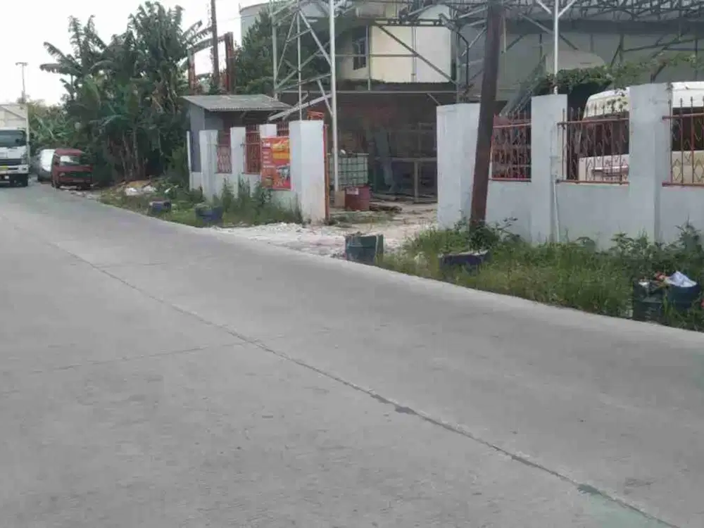 Tanah/kavling darat siap bangun harga murah bebas banjir cocok untuk gudang Workshop di jalan raya kaliabang, kaliabang tengah bekasi utara