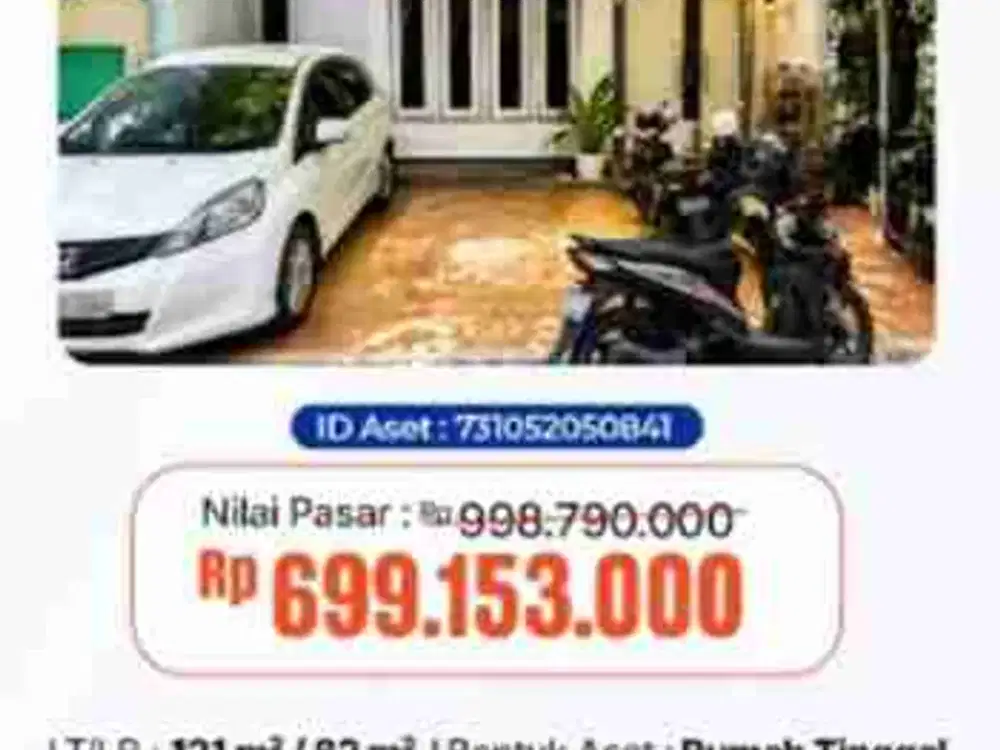 DIJUAL RUMAH JAGAKARSA (LELANG)