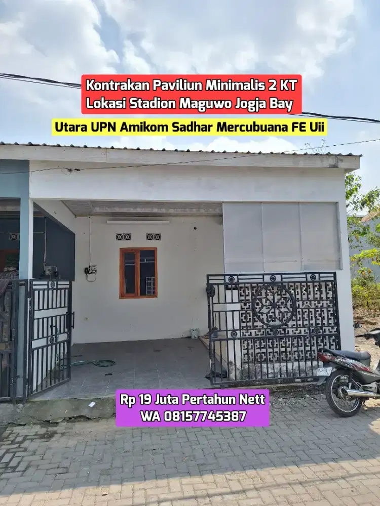 PAVILIUN 2 KT AREA MAGUWO STADION JOGJA BAY 19JUTA NETT