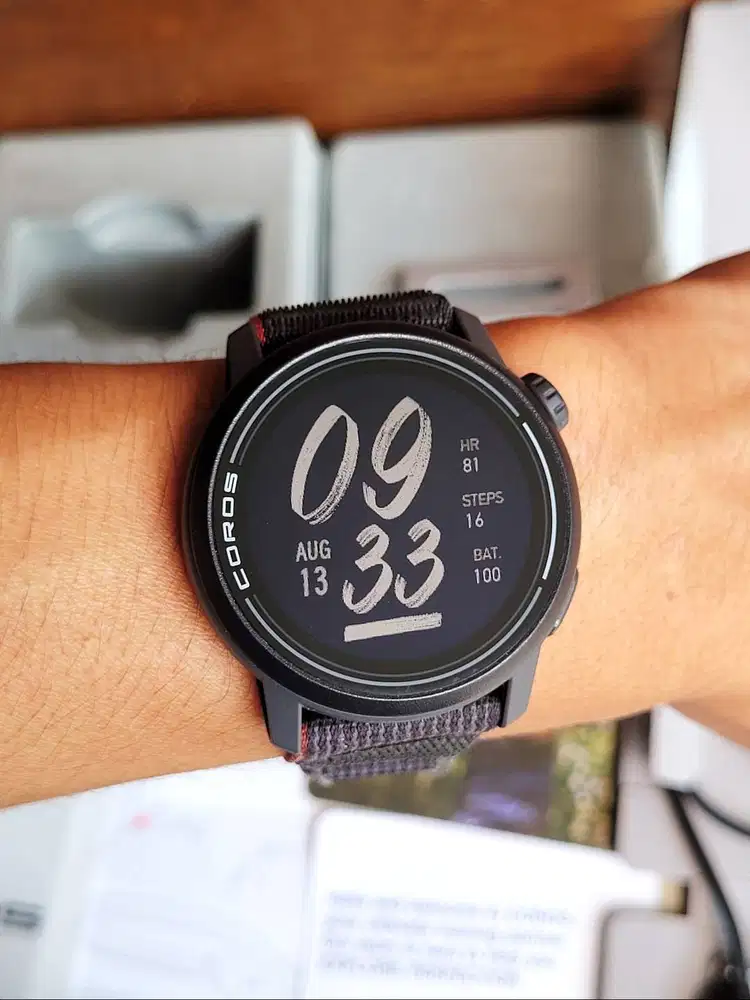 Coros Pace 3 Black Ink Nylon Garansi Resmi Mulus Like New Fullset Ori