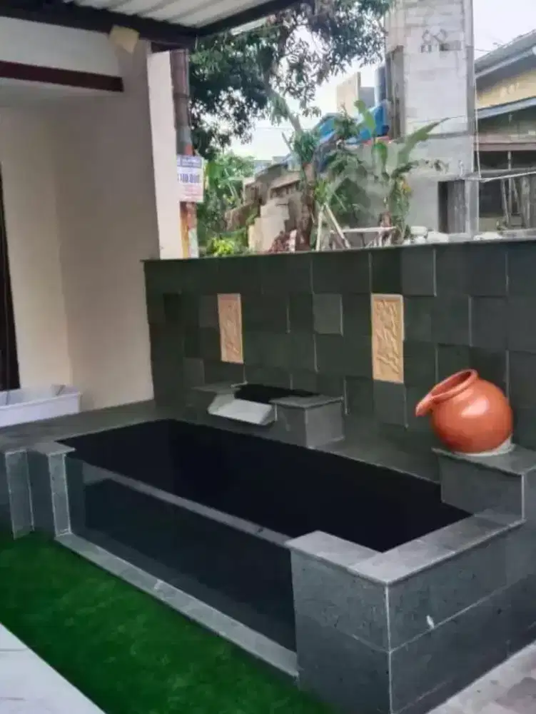 Kolam kaca minimalis