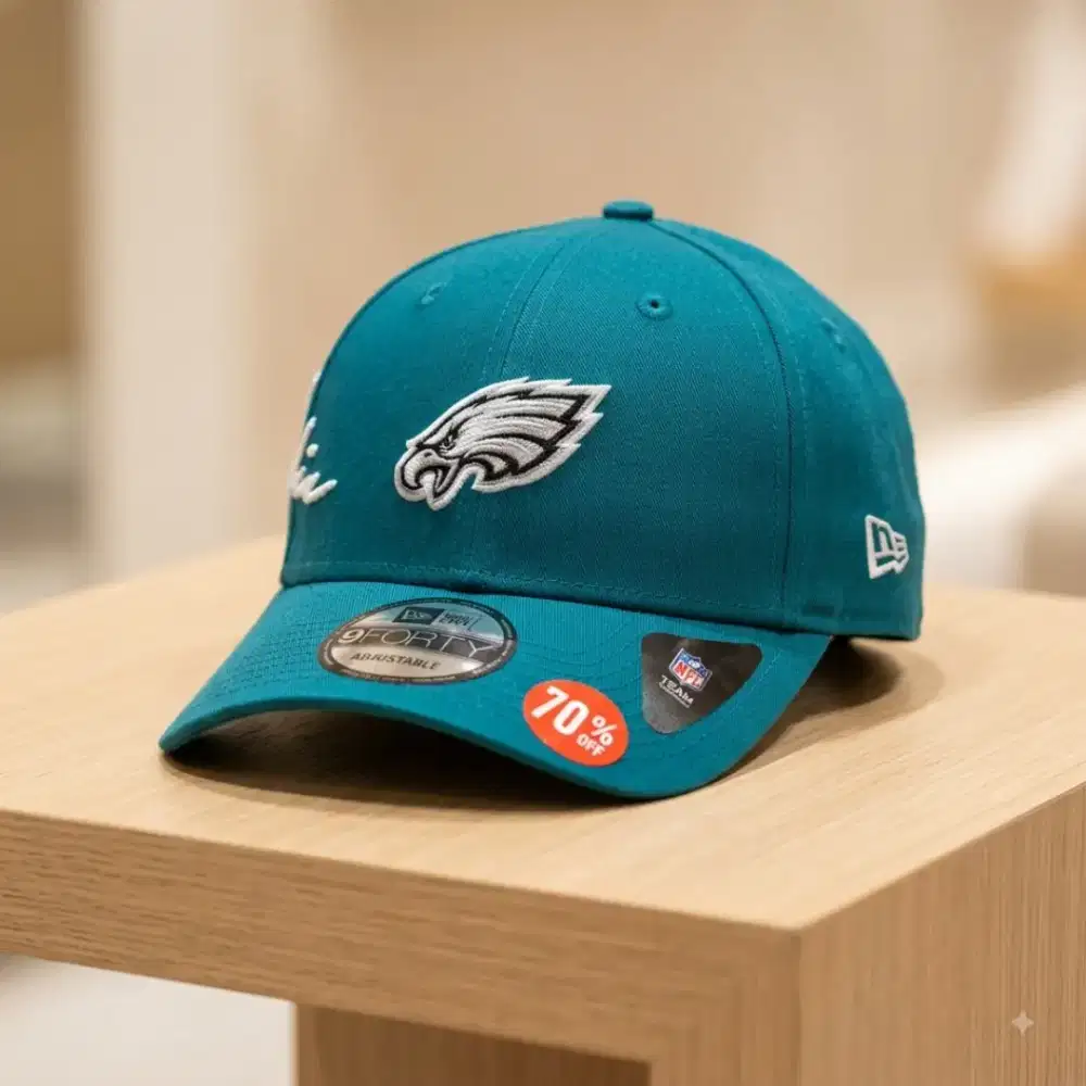 Topi New Era 940 Mixleague Eagles NFL Original - Teal / Hijau Toska