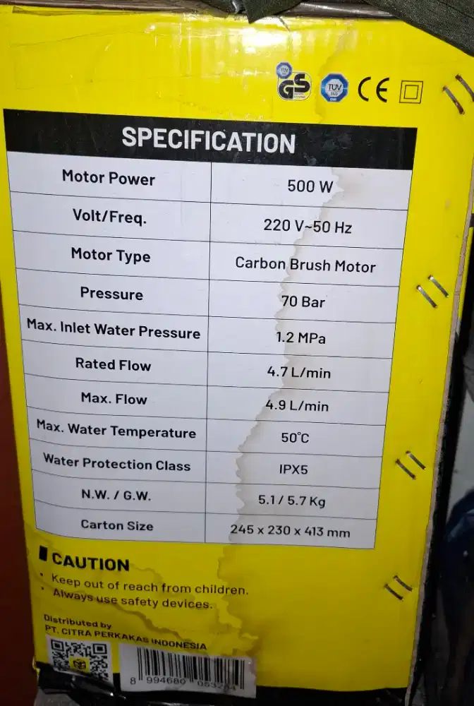 Hasston Jet Cleaner High Pressure / steam cuci kendaraan