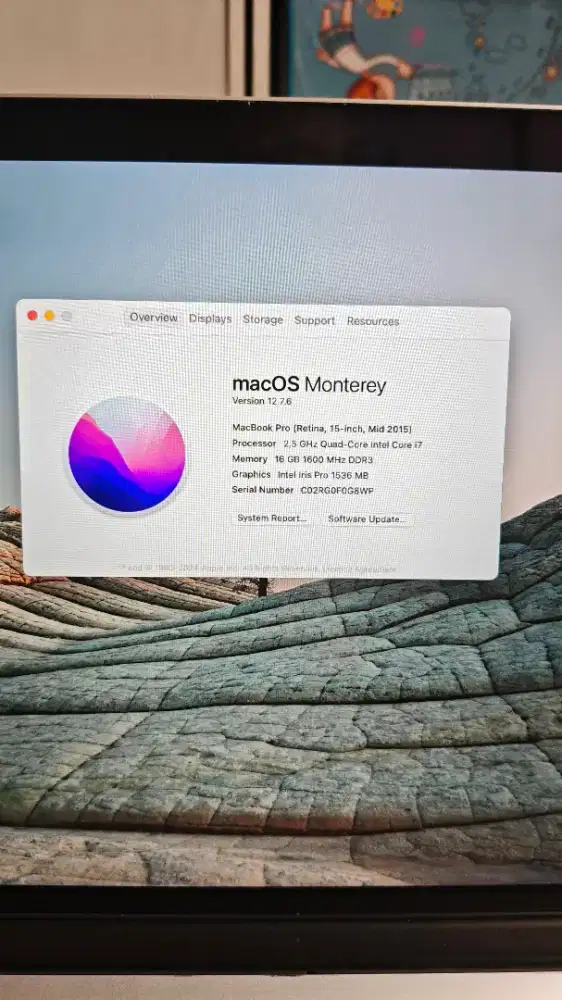 Jual macbook pro 2015