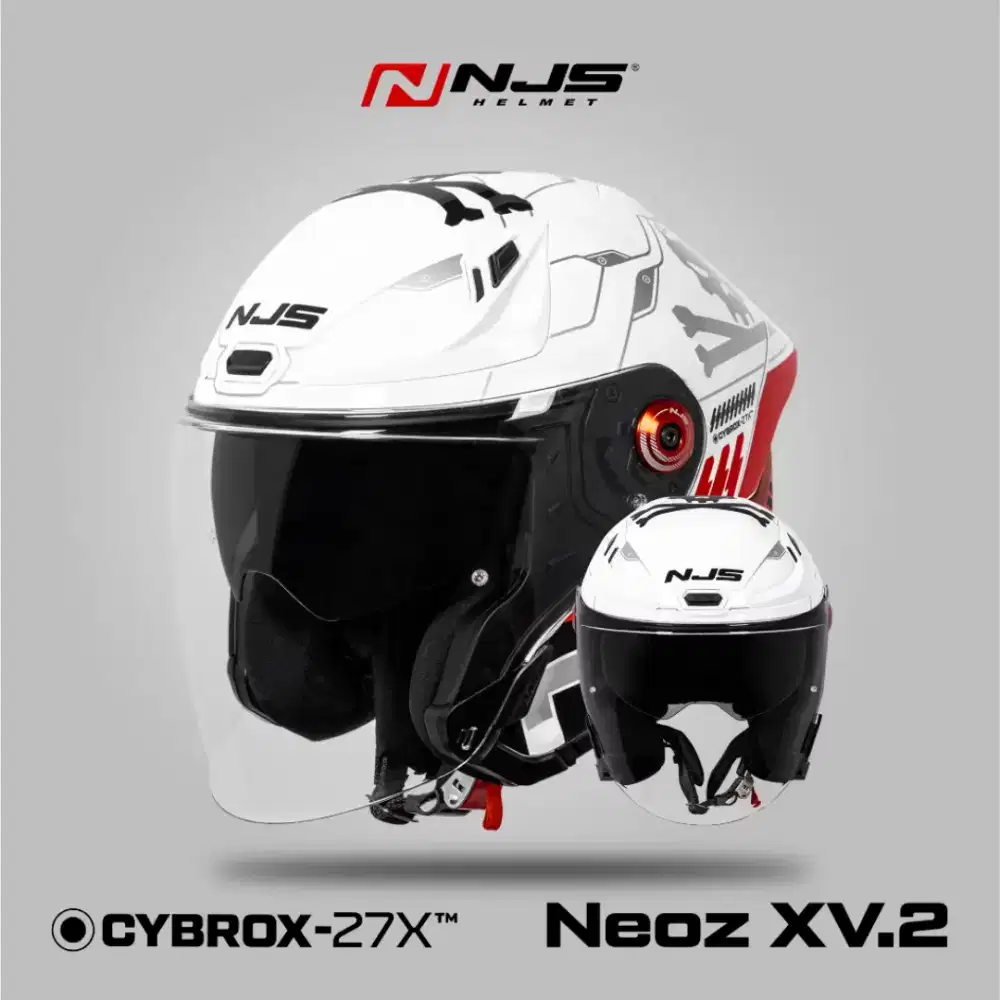 NJS NEOS XV  Cybrox Half Helmet Original Second