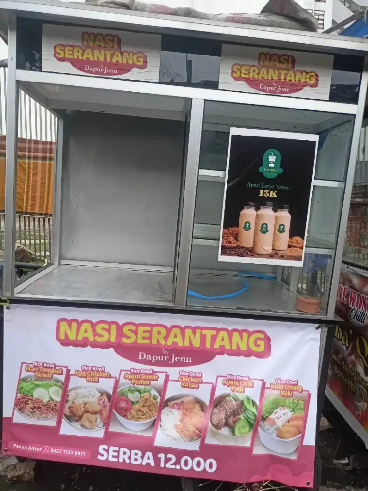 Dijual gerobak berroda stainless