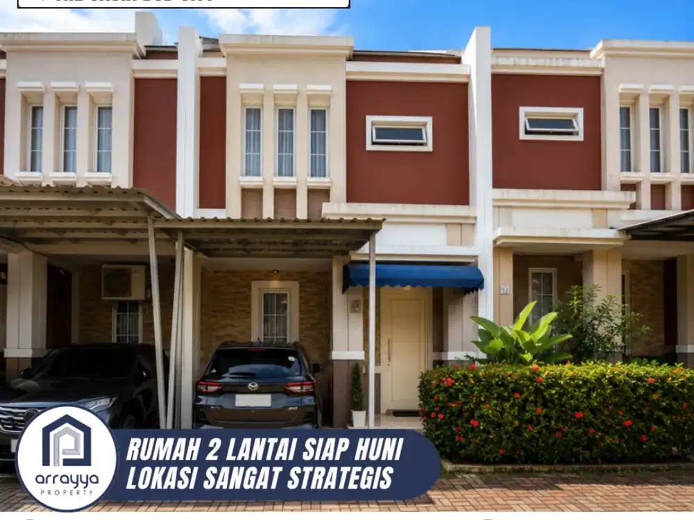 DIJUAL RUMAH CANTIK SIAP HUNI 2 LANTAI LINGKUNGAN ASRI DI THE SAVIA BSD (MDB31)
