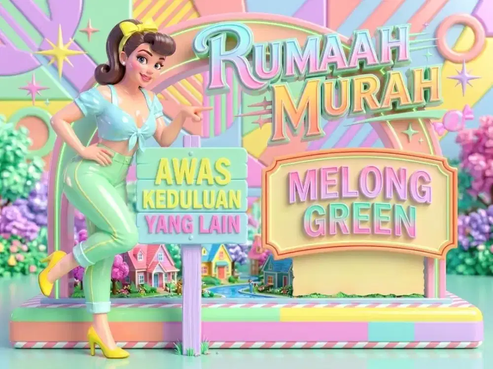 JUAL RUMAH DI MELONG GREEN, CIJERAH, CIMAHI.