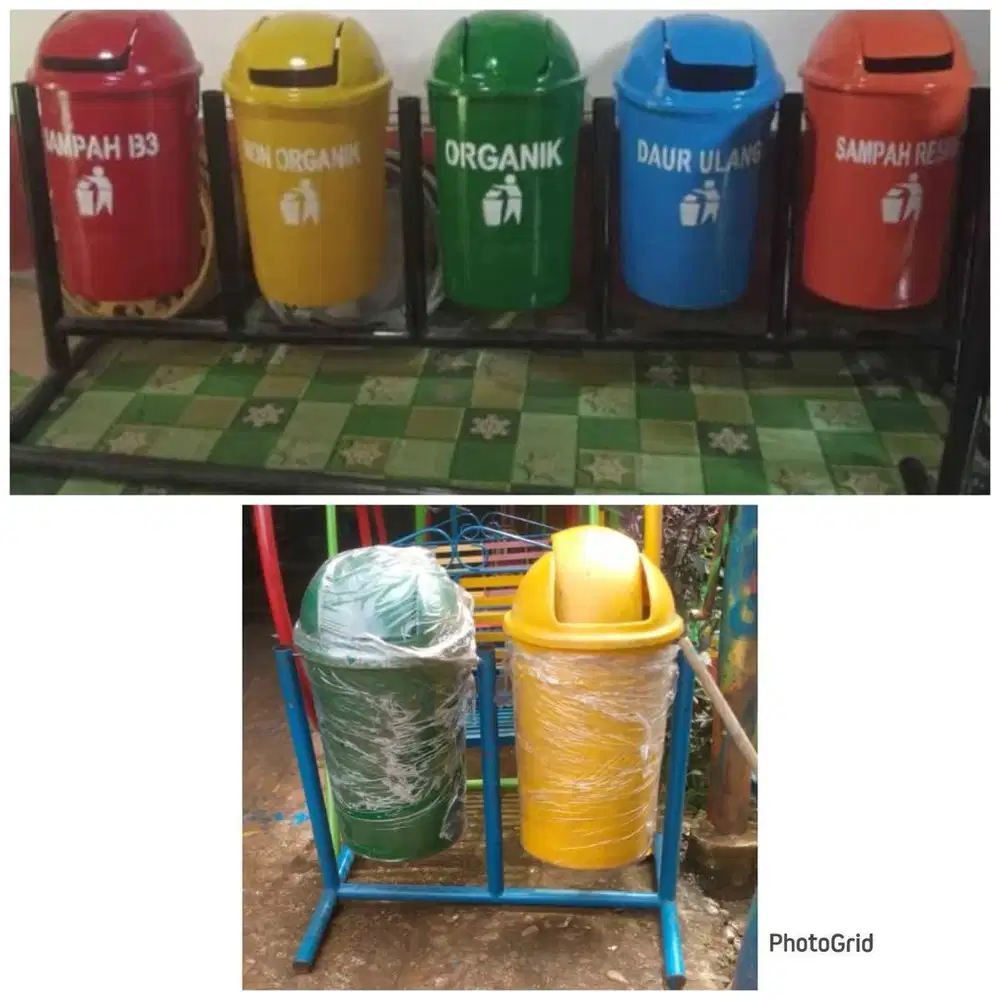 Tong sampah organik dan non organik (bs antr sktr medan)