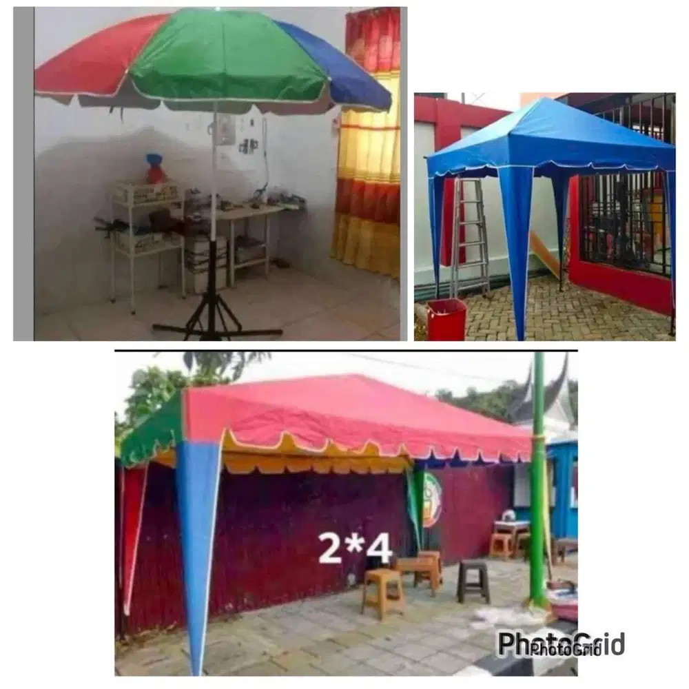 Tenda kafe dan tenda payung (bs antr skitr medan)