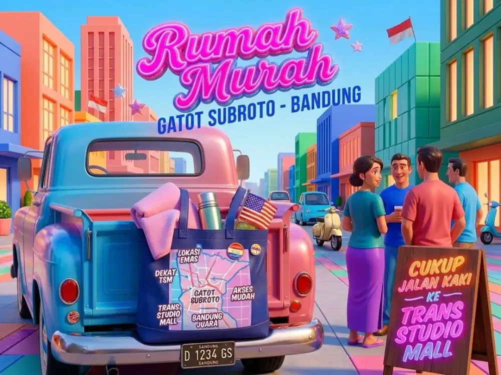 JUAL RUMAH DI GATOT SUBROTO, BATUNUNGGAL, BUAH BATU, BANDUNG KOTA.
