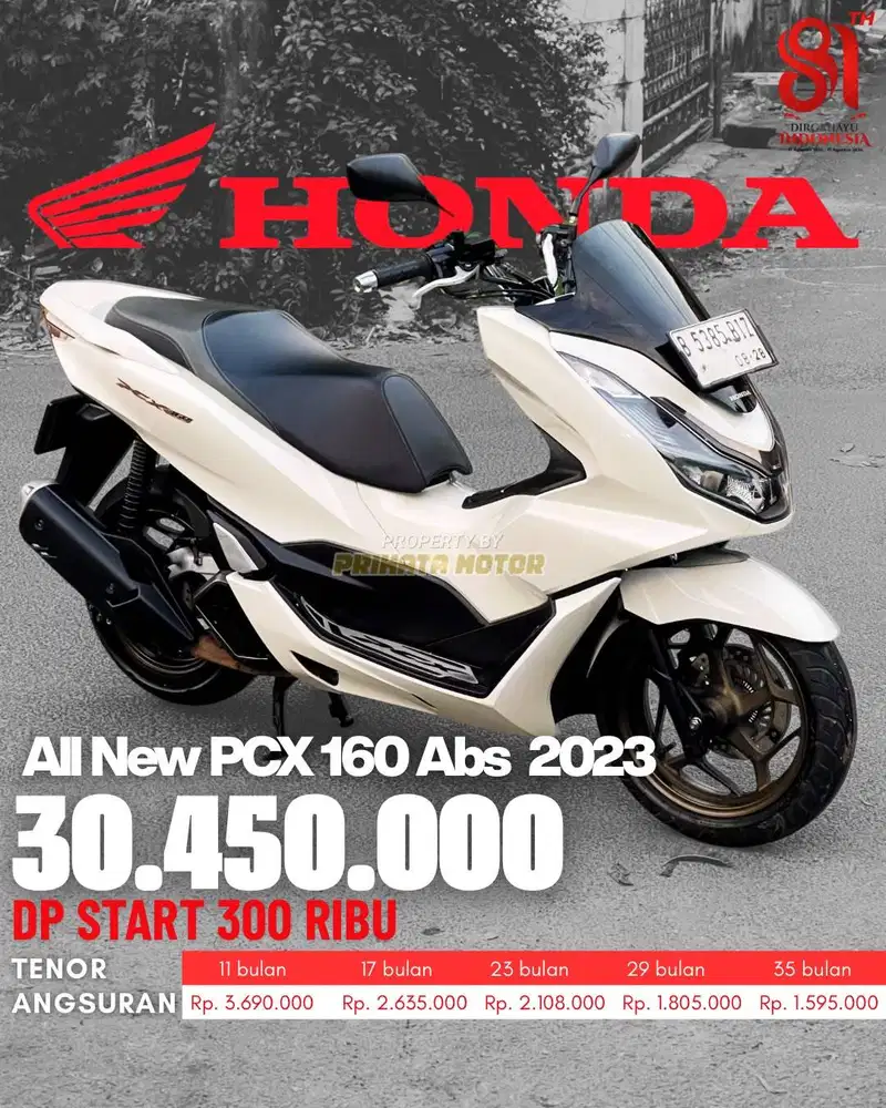 CREDIT DP MULAI 300 RIBU PCX 160 ABS ISS ESP 2023 !!!
