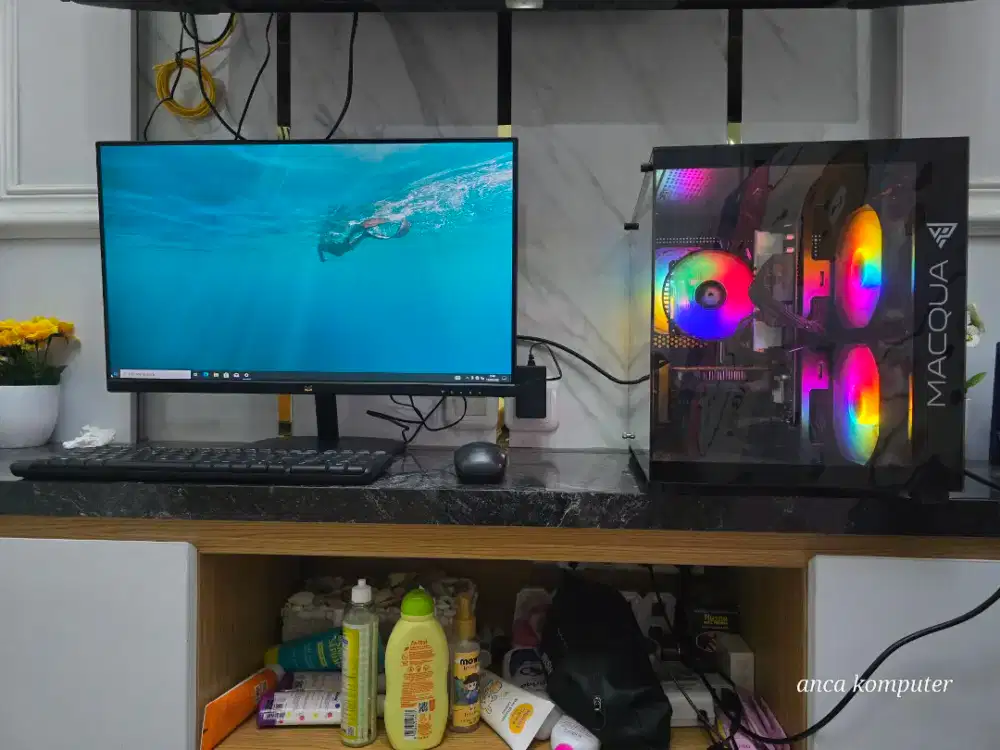 PC GAMING + MONITOR SIAP

PAKAI

CORE i3 12100f feat rx 550 4GB
