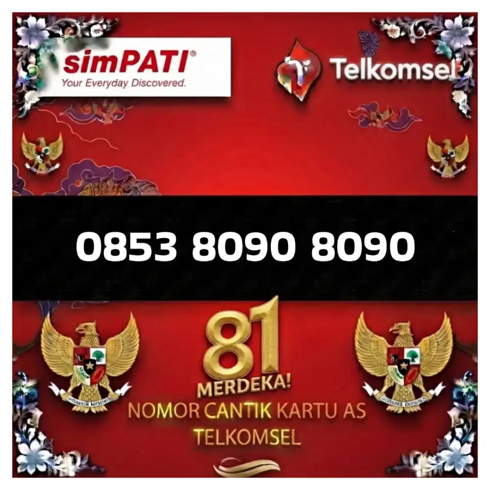 Nomor cantik Telkomsel kartu as