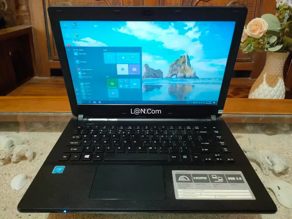 Laptop Acer 14 inci ram 4gb siap pakai