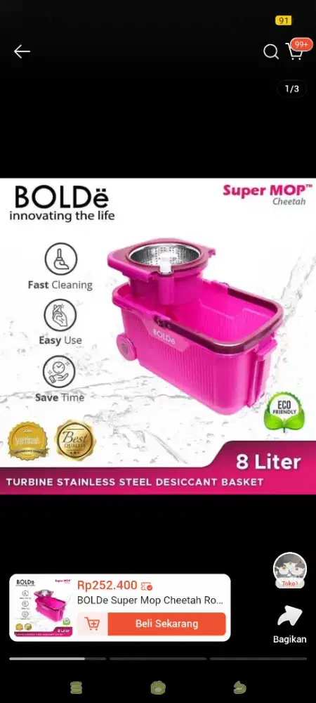 Mop bolde tipe cheetah