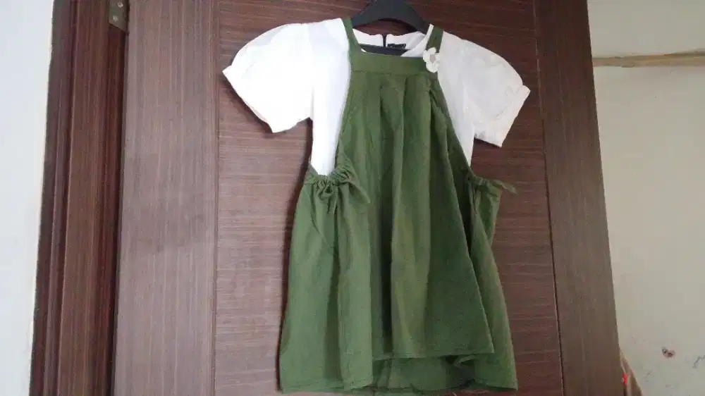 Dress overall anak