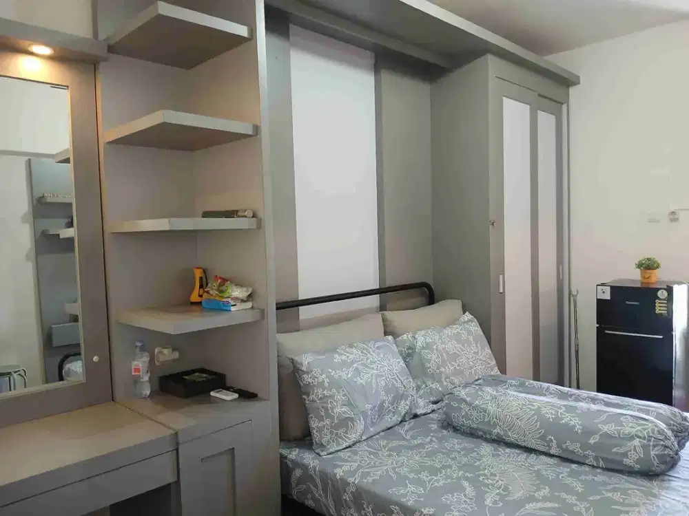 Disewakan Unit New Gress Apartemen Gunawangsa Merr Studio Tinggal Full Furnished