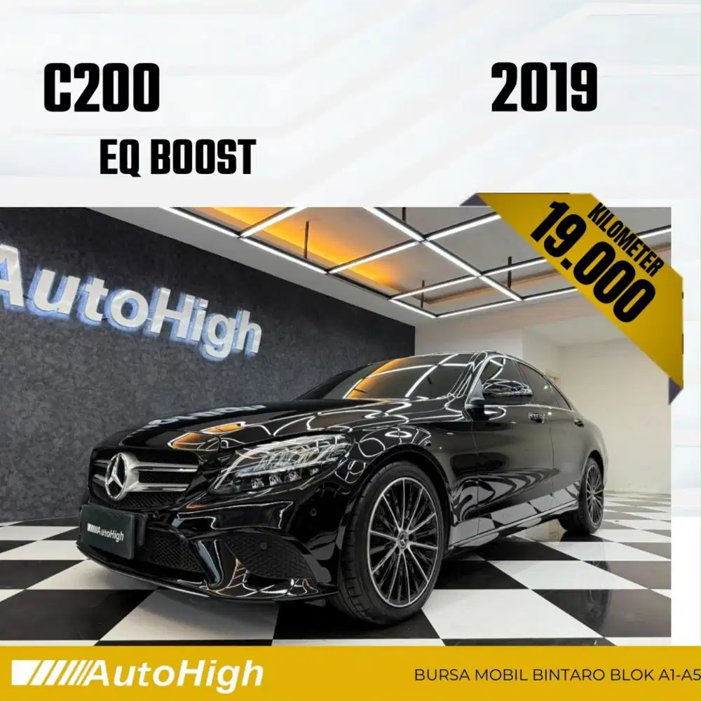 DP10% [Km19.000] C200 AVG EQ Boost 2019 Black Reg 2018 #AUTOHIGH