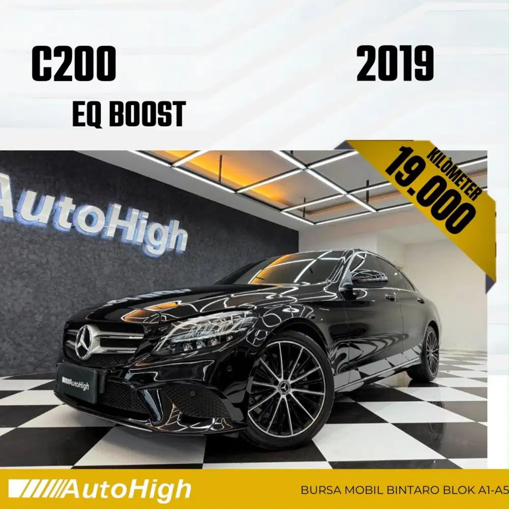 DP10% [Km19.000] C200 AVG EQ Boost 2019 Black Reg 2020 #AUTOHIGH