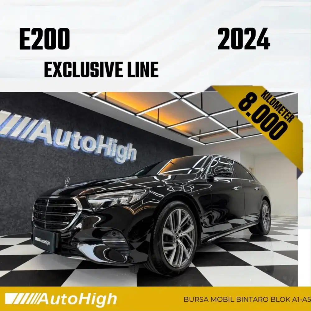 DP10% [Km8.000] E200 Exclusive 2024 Black Reg 2026 #AUTOHIGH