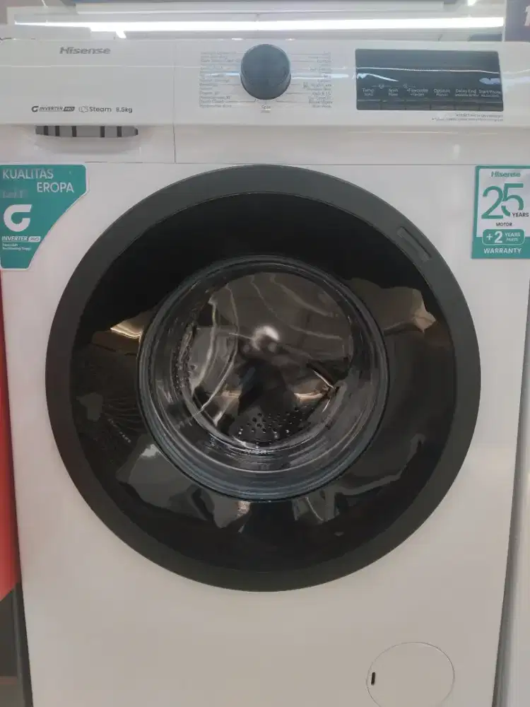 Mesin Cuci Front Loading 8,5 KG Hisense
