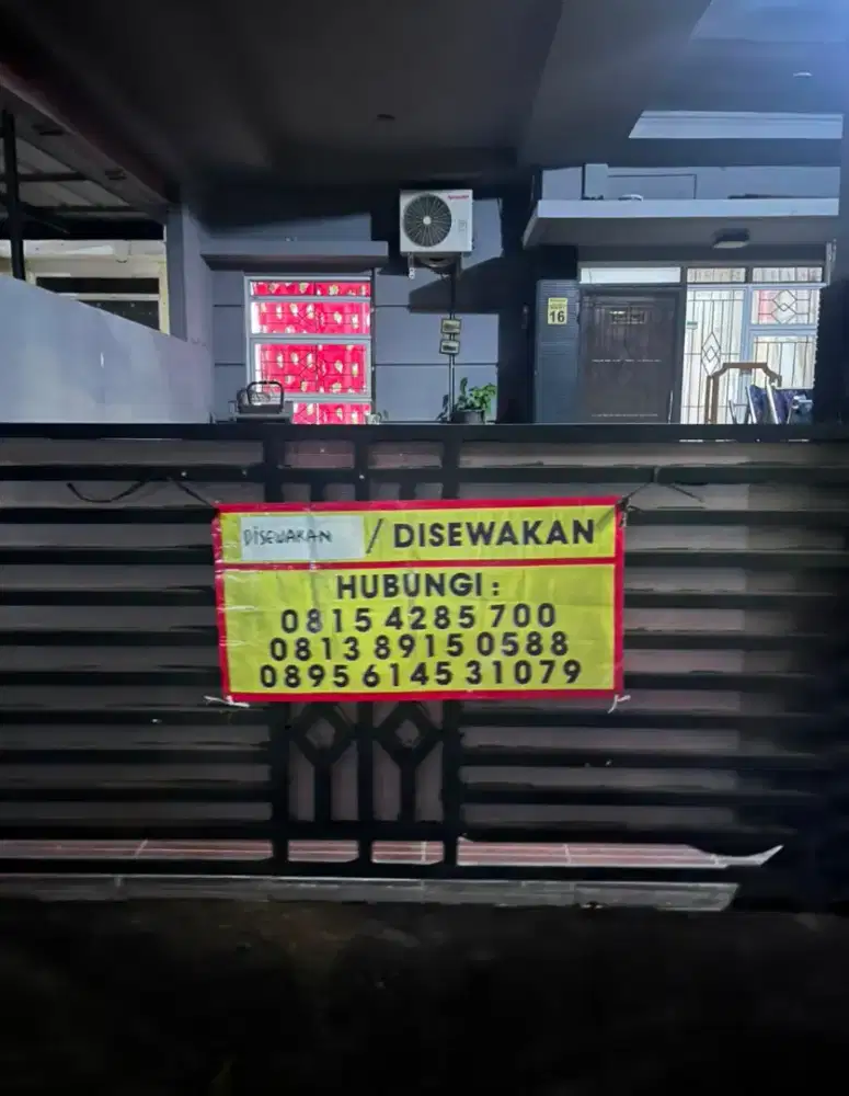 Disewakan rumah di cluster Chrysant Metland Cileungsi, dekat Al Azhar