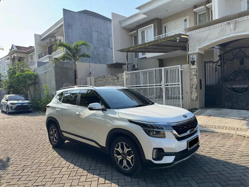 Kia Seltos 1.4 EX Plus Matic 2021 Putih All New Plat L