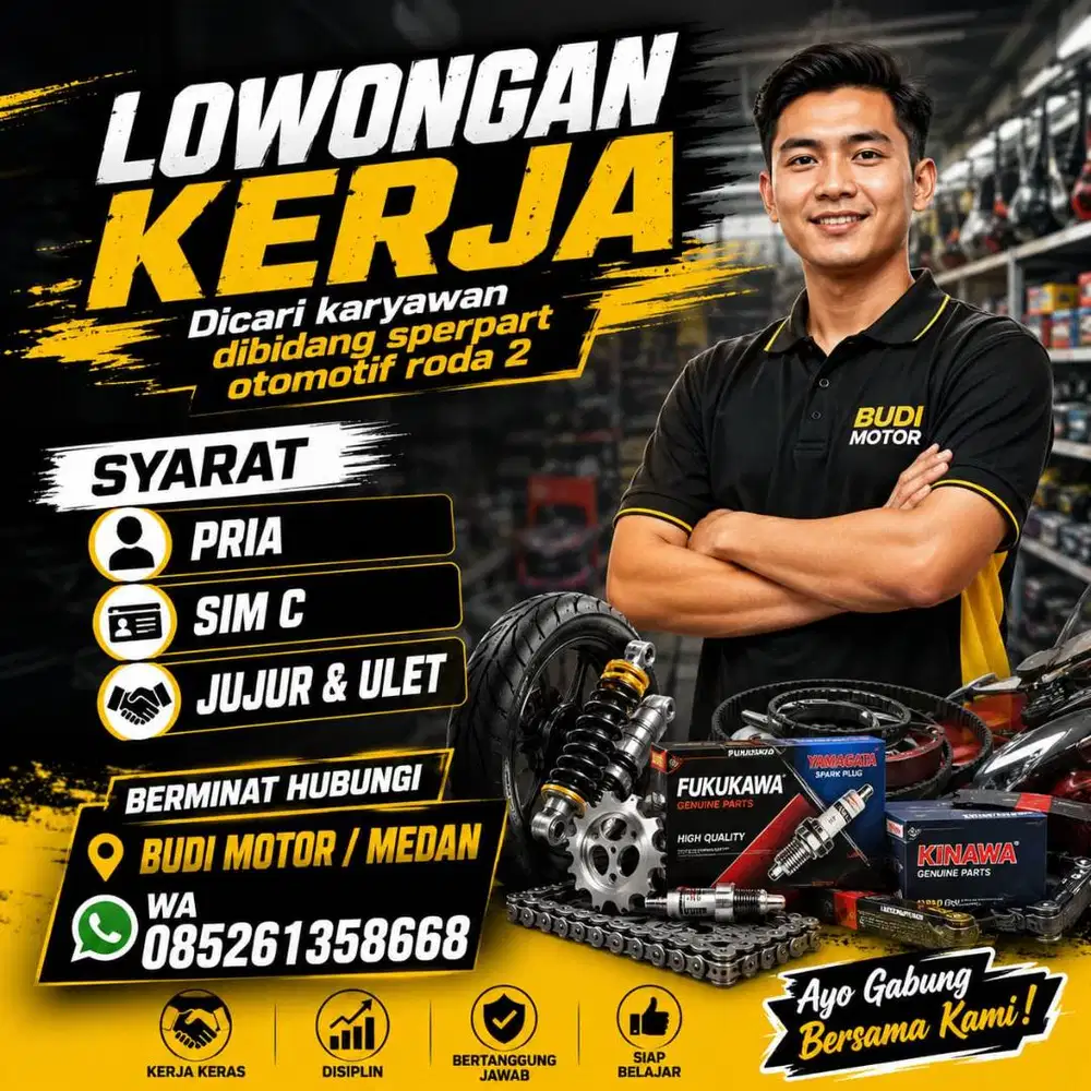 Dicari karyawan (pria)
