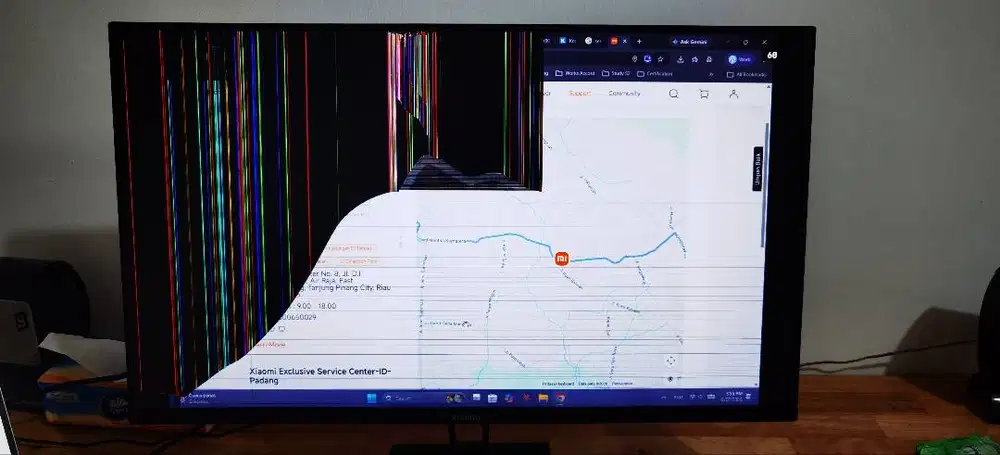 Jual Monitor Xiaomi G27i - Layar retak 50%