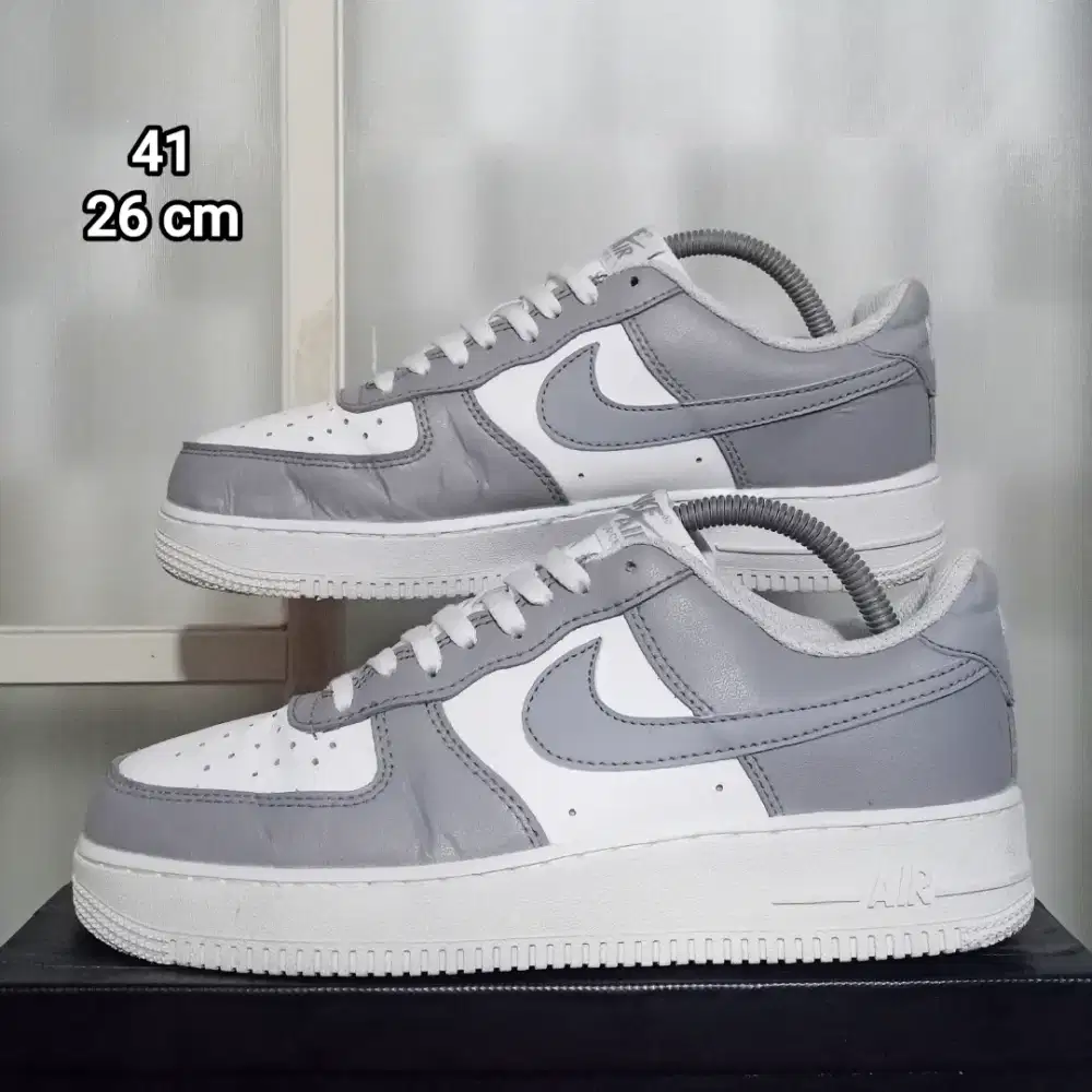 Nike Air Force 1 Leather Grey White