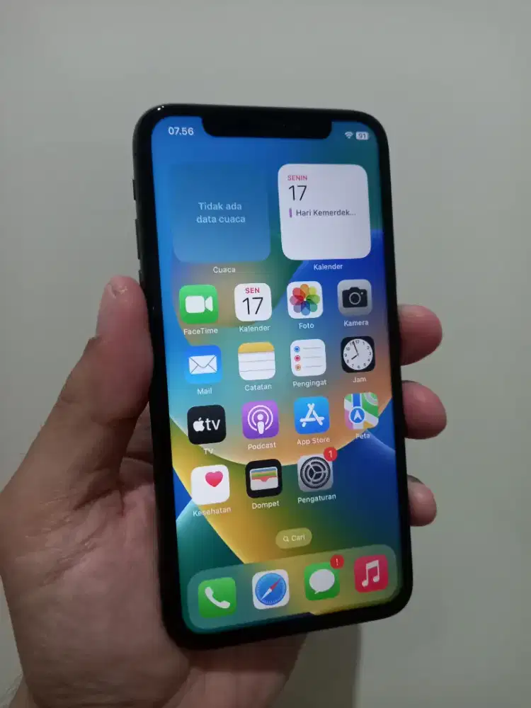 IPhone X Grey 64Gb Fullset ex inter ada minus dibaca