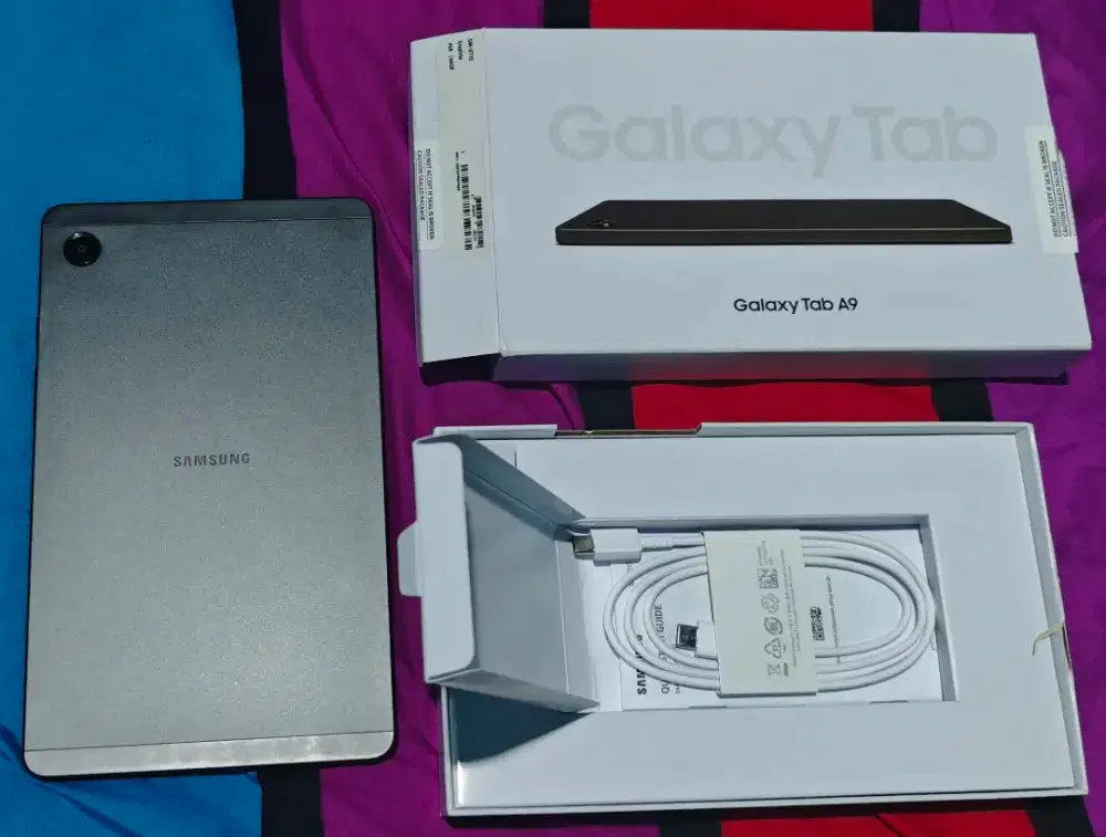 SAMSUNG TAB A9 4/64 LTE(4G) bisa tambah micro SD 256gb