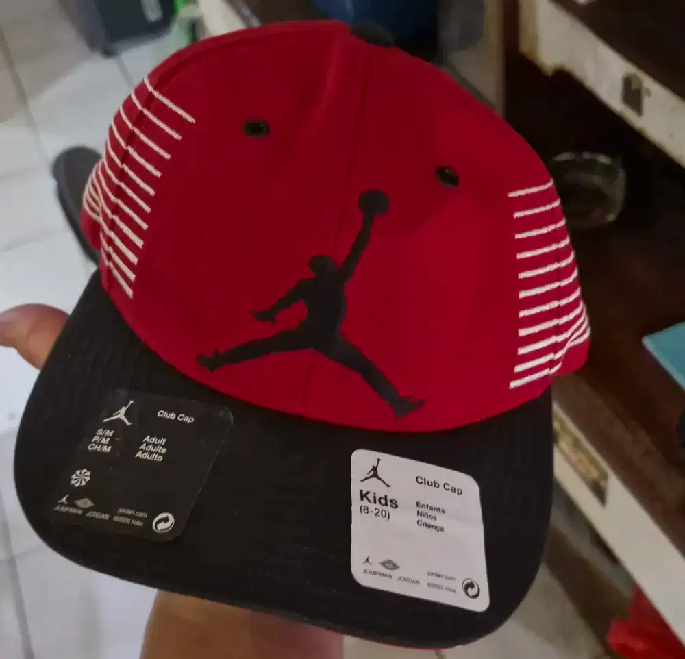 Snapback Jordan Nike Youth Red BNWT (BARU) ORI jual obral!