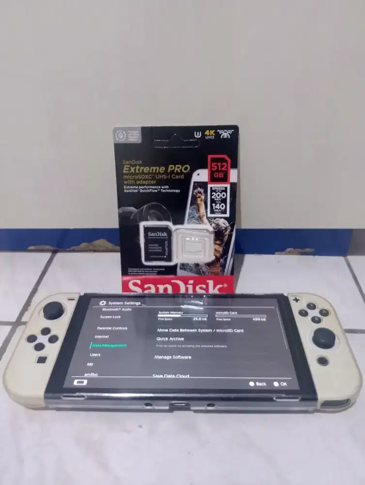 Nintendo Switch OLED OFW Free Memory Card 512GB
