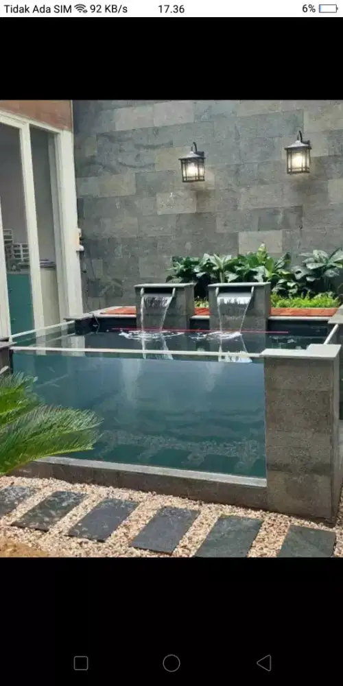 Kolam ikan minimalis