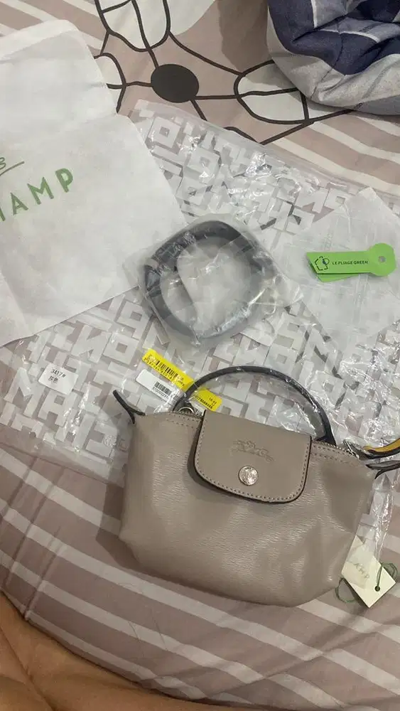 Tas longchamp XS Grey