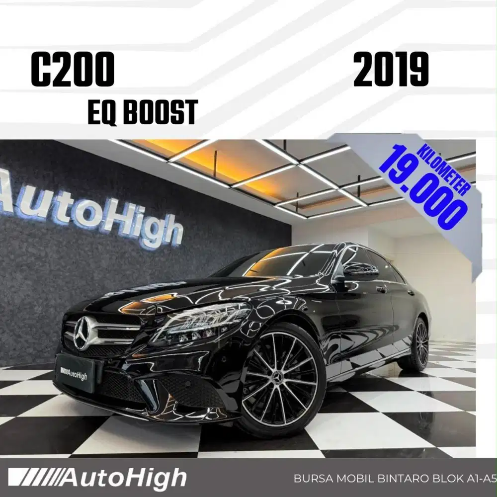 DP10% [Km19.000] C200 AVG EQ Boost 2019 Black Reg 2020 #AUTOHIGH