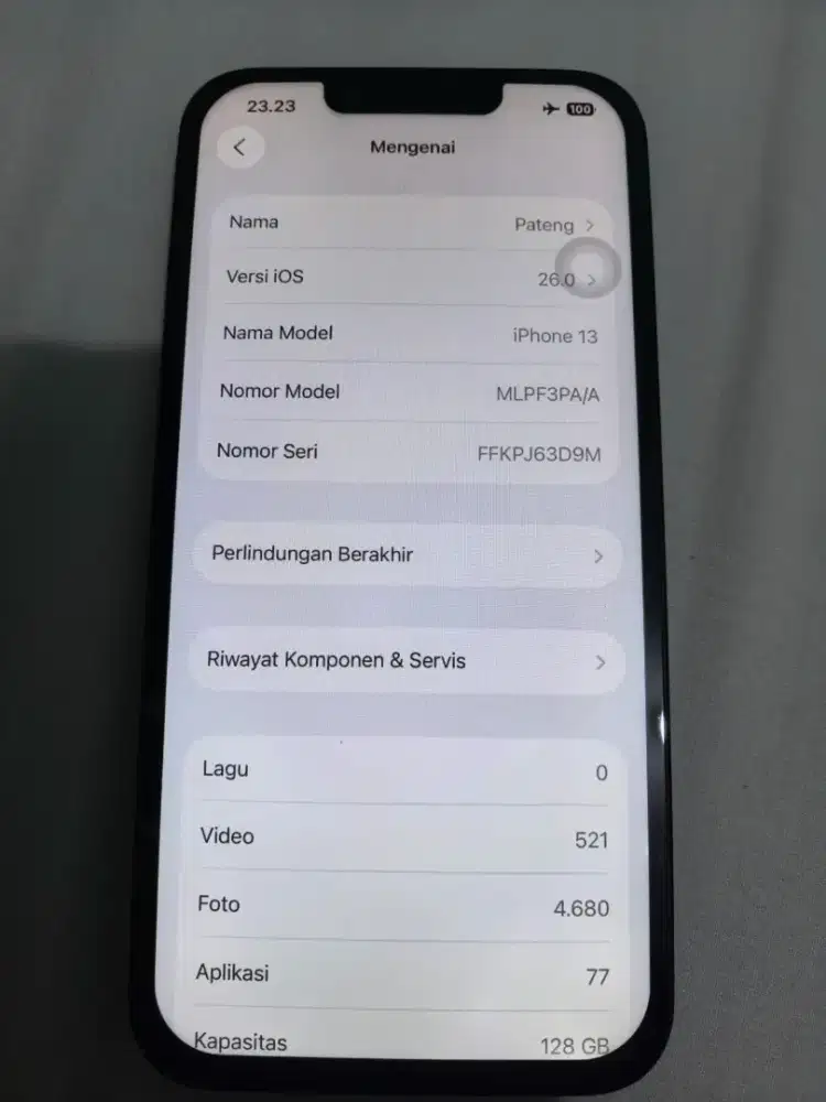 Iphone 13 Midnight Black/128Gb Second Ibox