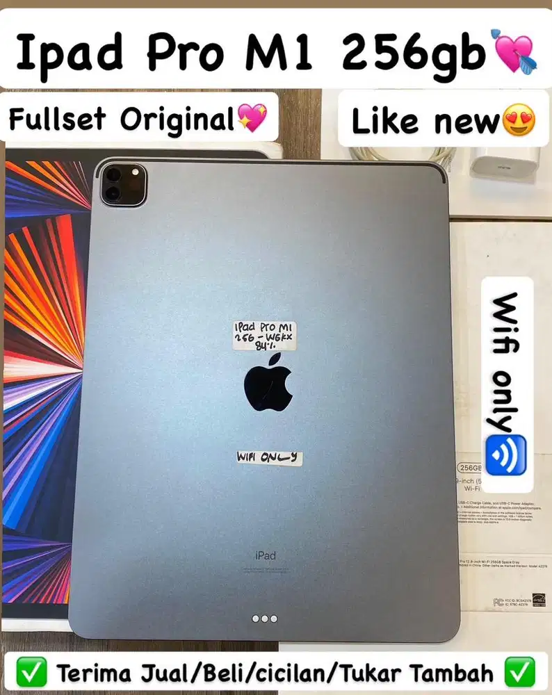Ipad Pro M1 12,9 inch 256 Gb Space grey