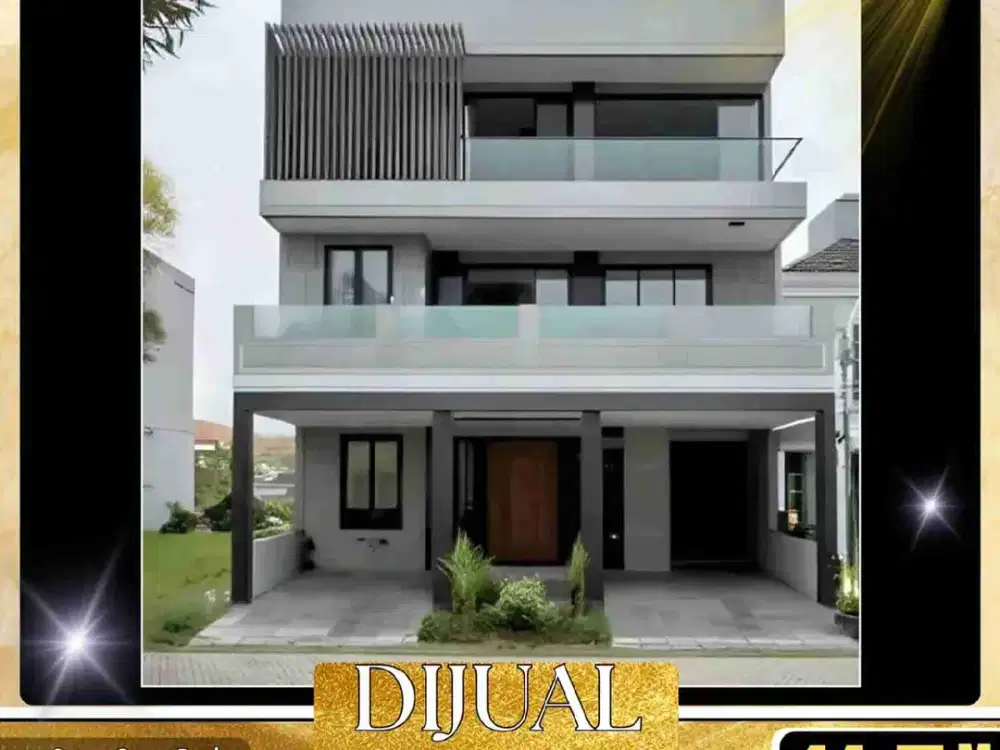 DIJUAL RUMAH MEWAH 3 LANTAI. LUAS  TANAH 220 M² DI CASA GOYA PARK RESIDENCE KEBON JERUK JAKARTA BARAT