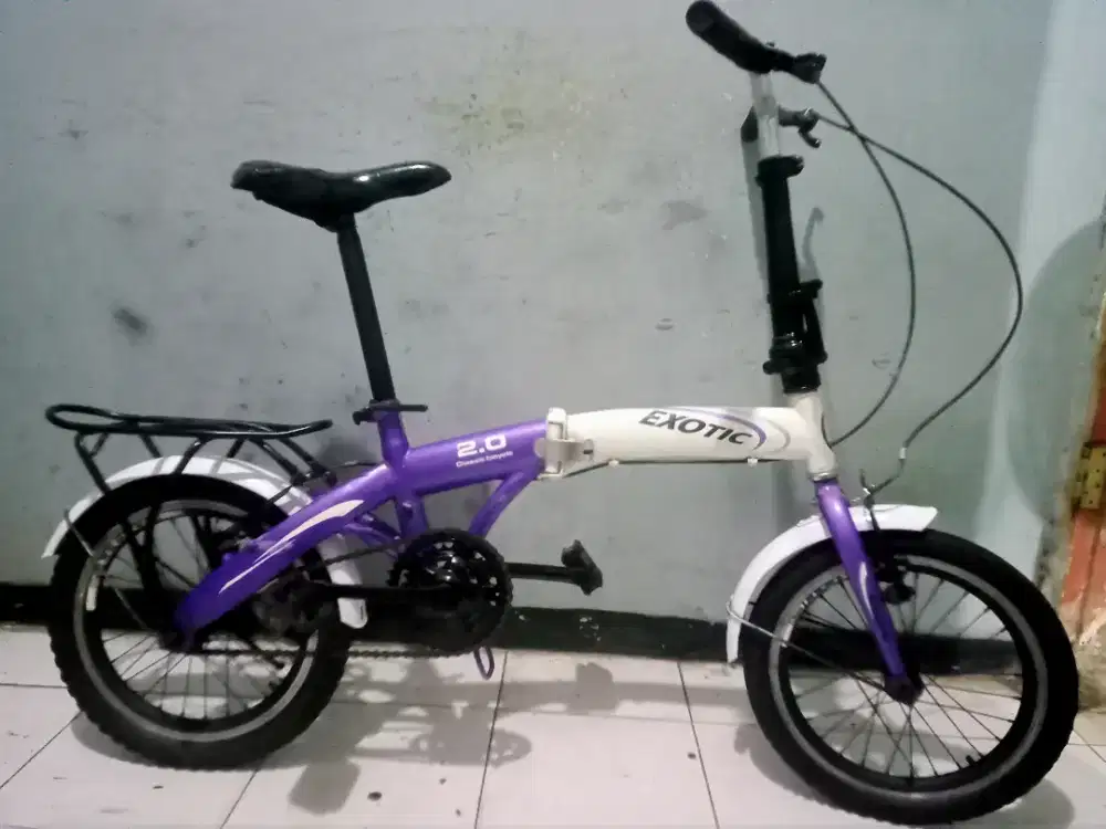 Dijual sepeda lipat merk EXOTIC ring 16 kondisi masih bgus kker normal