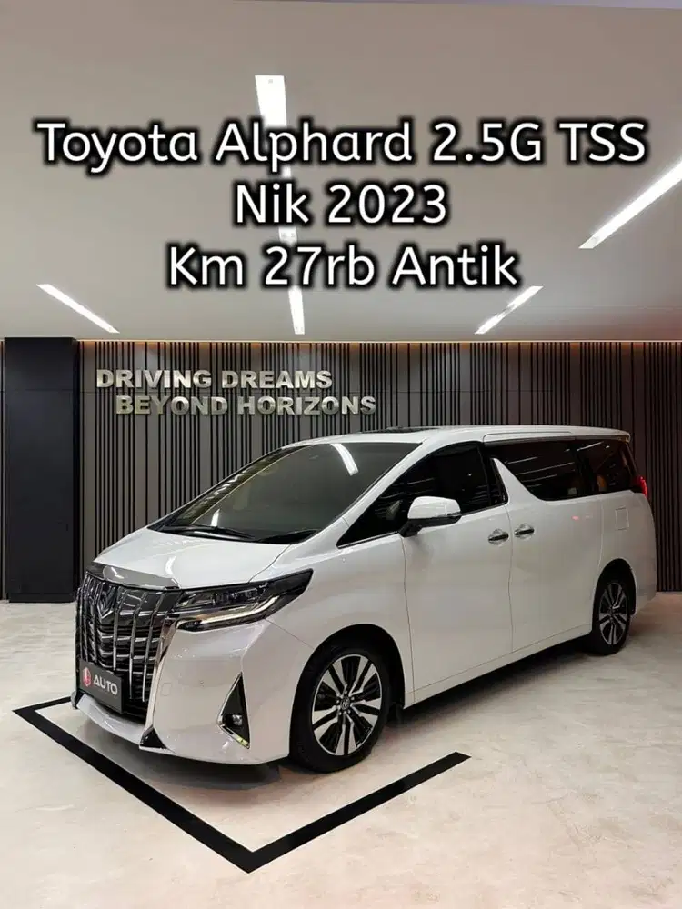 Toyota Alphard 2.5 G TSS ATPM 2023 Putih Km27rb model 2022 B209MIT
